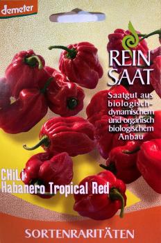 Chili Habanero Tropical red - ReinSaat Saatgut - Demeter aus biologischem Anbau